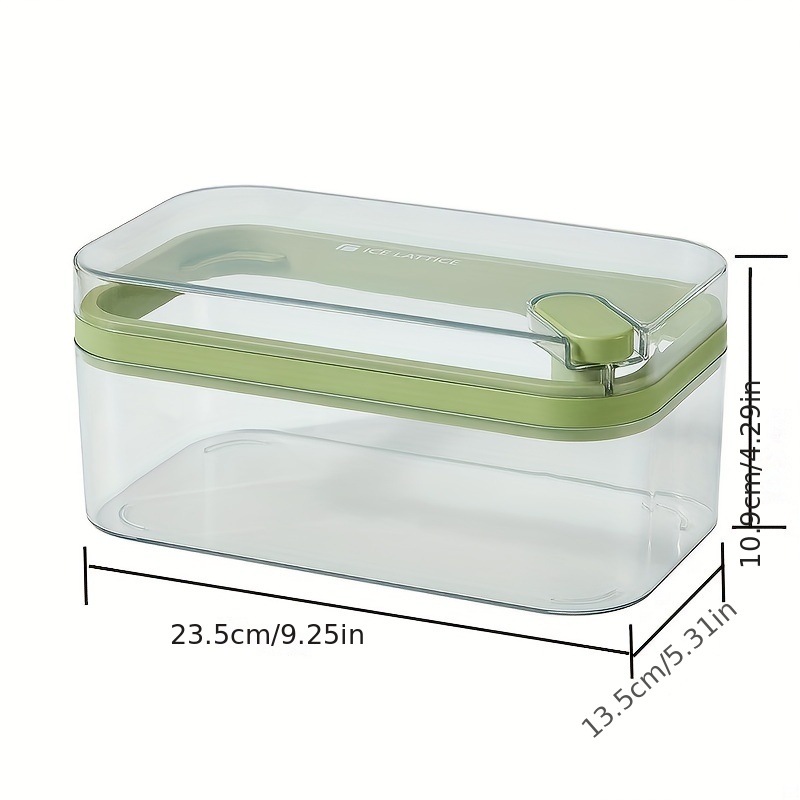 1pc, Ice Cube Tray With Lid And Container, Flexible Plastic Ice Cube Mold, Ice  Trays For Freezer, Ice Cube Maker, One Press Easy Release Ice Maker, For  Soft Drinks, Whisky, Cocktail, And