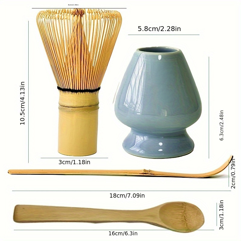 Traditional Matcha Whisk & Spoon - Matcha Bamboo Whisk For Ceremonial Tea  Preparation - Authentic Japanese Bamboo Whisk For Matcha Tea - Matcha Tea