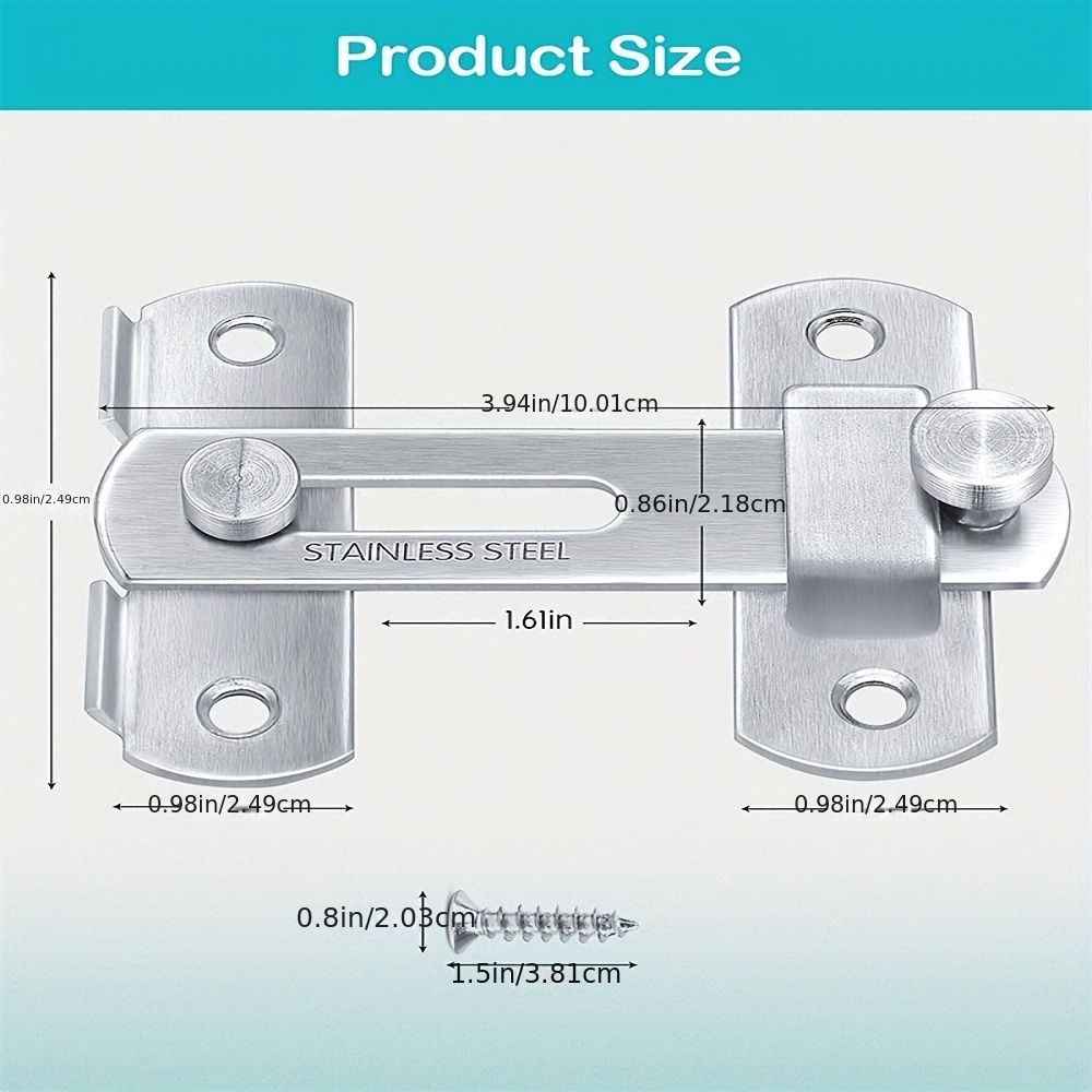 Stainless Steel Gate Latches, Suitable For Barn Door Latch, Household