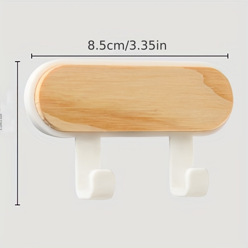 Adhesive Hanging Wall Hook Wood Plastic Material Hook Punch - Temu