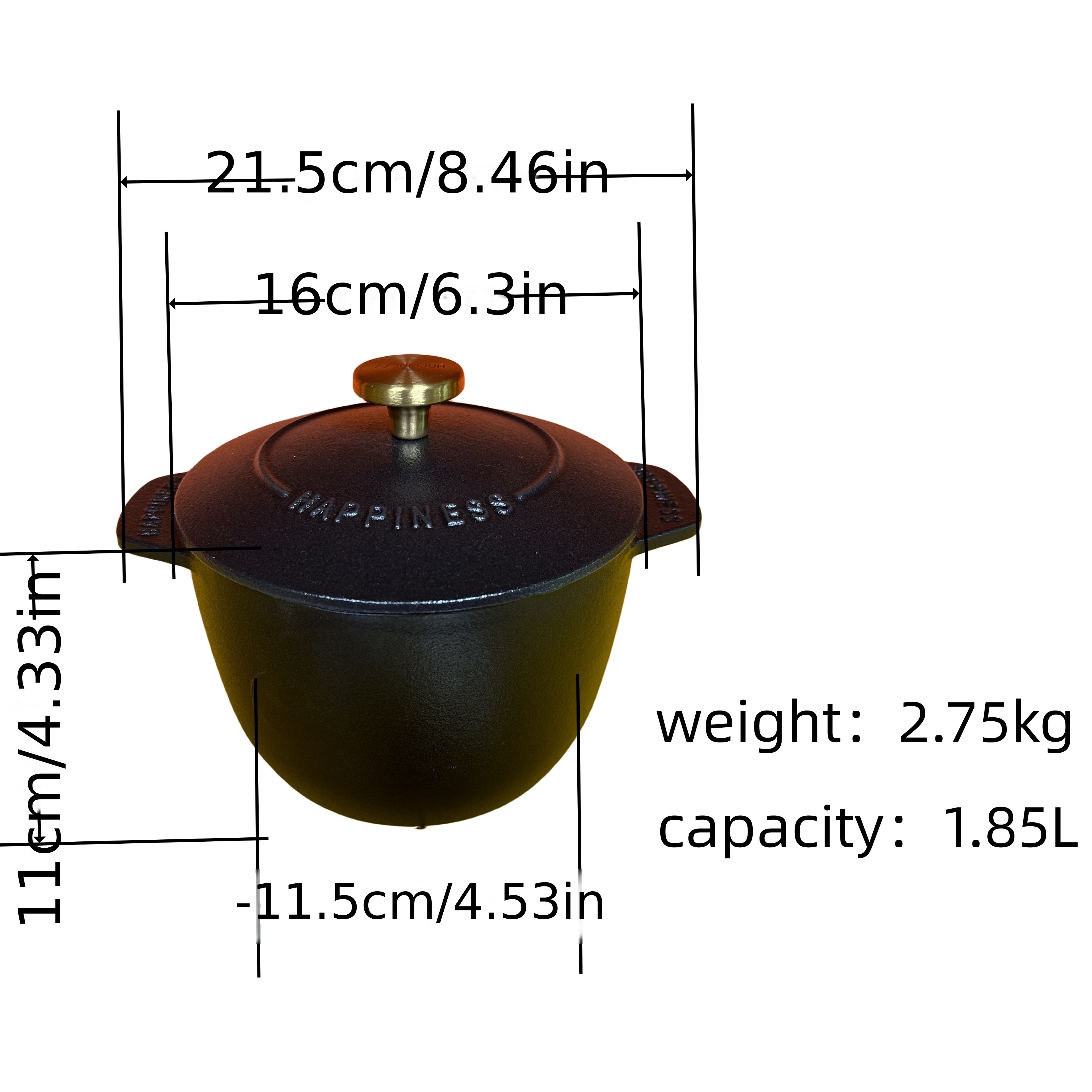 Dutch Oven With Lid Traditional Style Heat Resistant Cast - Temu