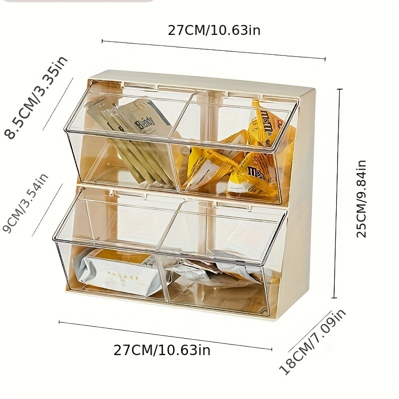 Acrylic Tea Bag Storage Box Transparent Coffee Milk Tea - Temu New Zealand