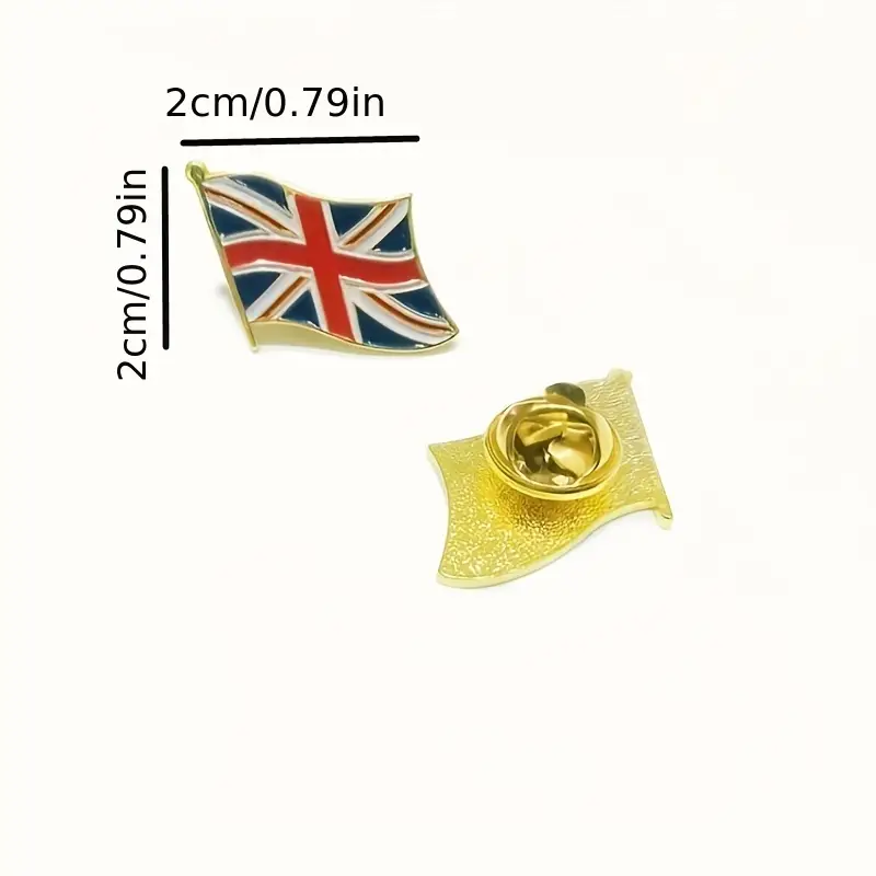 British Flag Brooch Nation Flag Badge Buckle Coat Sweater Suit Buckle Clothing Accessories details 3