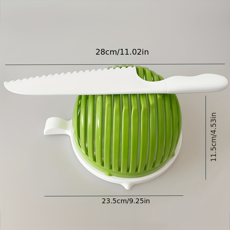 Salad Chopper, Double Layer Rotatable Salad Cutter Bowl, Multi
