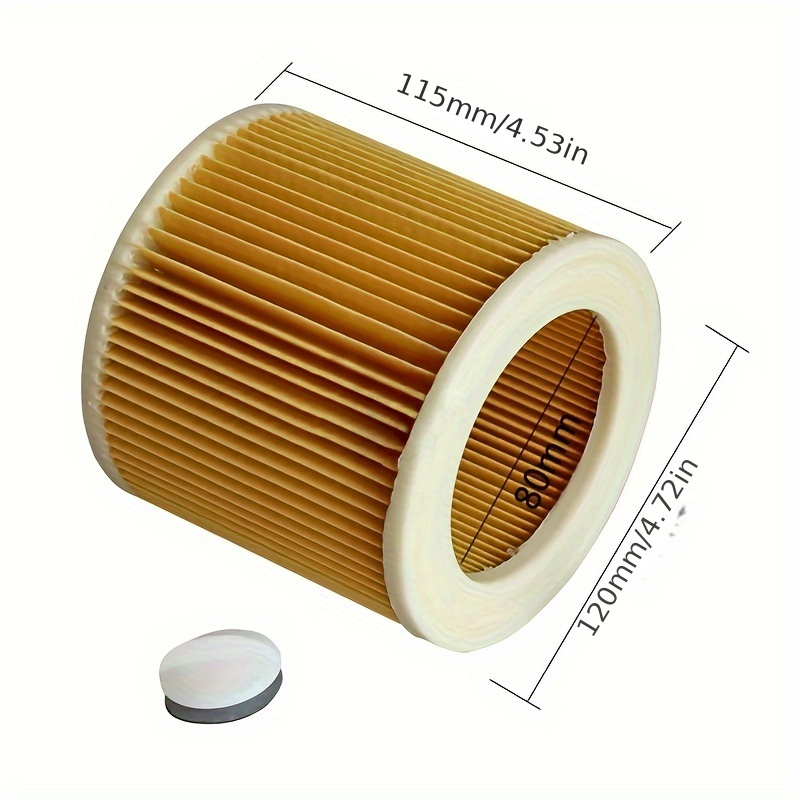 2pcs vacuum filter for kar   a2004 a2054 a2204 a2656 wd2 250 wd3 200 wd3 30 cartridge filter retainer vacuum cleaner part   replacement filter dust collector filter details 2