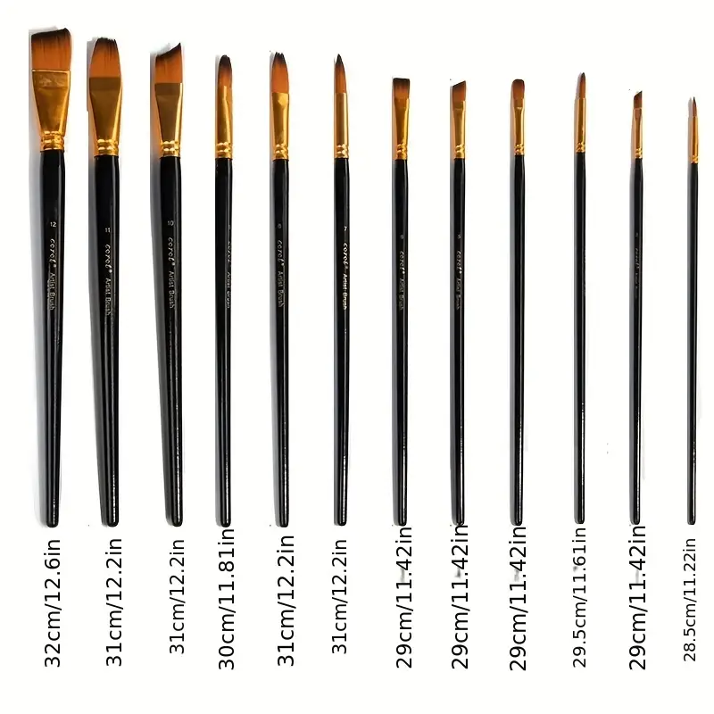 Large Size Brushes For Artists, A Variety Of Brush Combination Sets,  Suitable For Watercolor, Oil, Acrylic Painting, Etc. - Temu