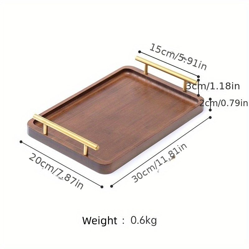 Round Wood Tray For Serving Food Snacks Drinks Sushi Steak - Temu Italy