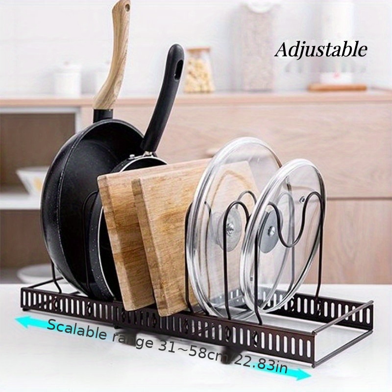 Pot Rack Organizer Telescopic Pots And Pans Organizer For - Temu