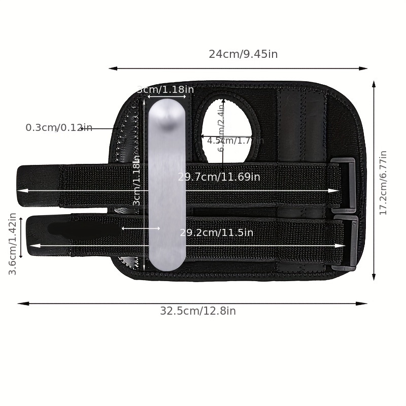 Muñequera para túnel carpiano, estabilizador de muñeca para mano izquierda  y derecha con férula extraíble y correas elásticas ajustables para