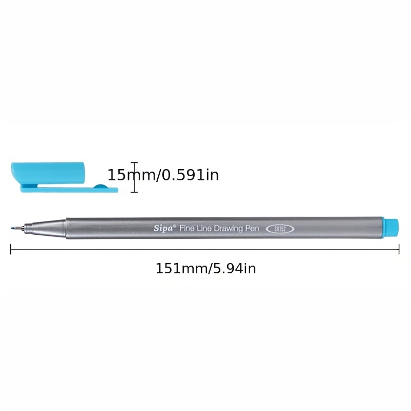 Sipa 10 Colors Fiber pen 0.38mm Fine Sketch Needle Technical Pen