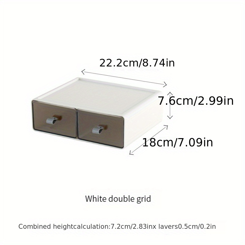 New Desk Superposable Storage Drawers Organizer Document - Temu