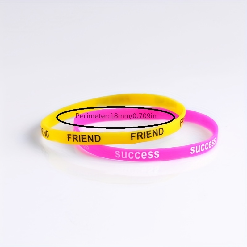 50pcs Luminous Silicone Sport Bracelets
