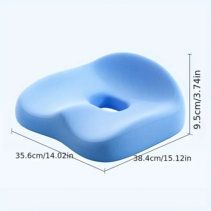 Pressure Relief Seat Cushion For Long Sitting Hours On Office/home Chair,  Car, Wheelchair - Extra-dense Memory Foam For Hip, Tailbone, Coccyx,  Sciatica - Temu
