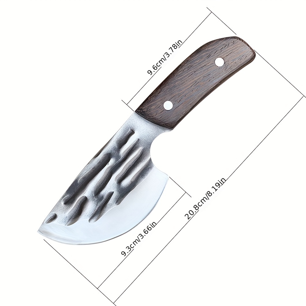 Premium Small Forged Meat Cleaver - Hand Chef Knife With Full Tang Handle  And Leather Sheath - Perfect For Chopping Meat In The Kitchen, Camping, Or  Bbq! - Temu