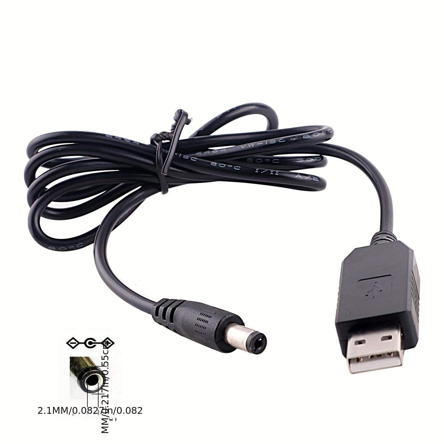 USB DC 5V to 8.4V/9V/12V 5.5x2.1mm Male Plug Power Supply Step-up