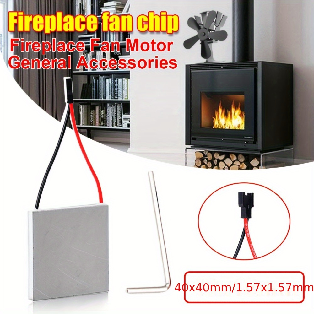 

Our Adventure Book Aluminum Fireplace Fan Chip - 40x40mm, Long- Heat Dissipation For Wood & Bbqs