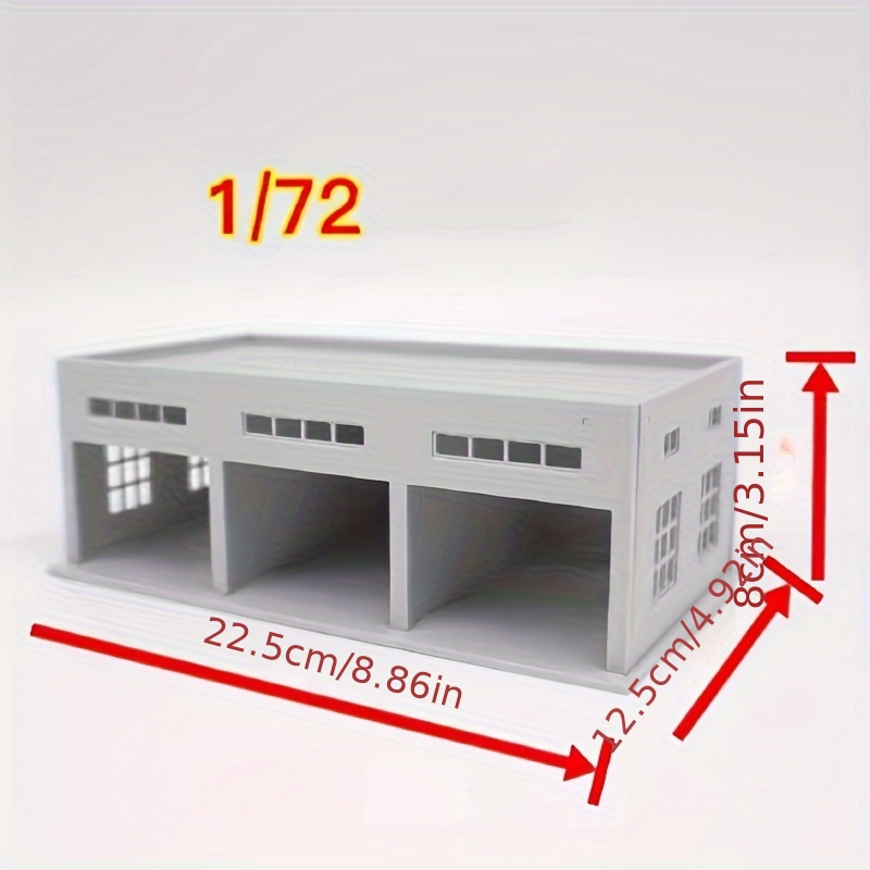 Tank Garage Scene Restoration Workshop Sand Table Model, Architectural Assembly Plastic Assembly Model, Suitable For Urban Architectural Style