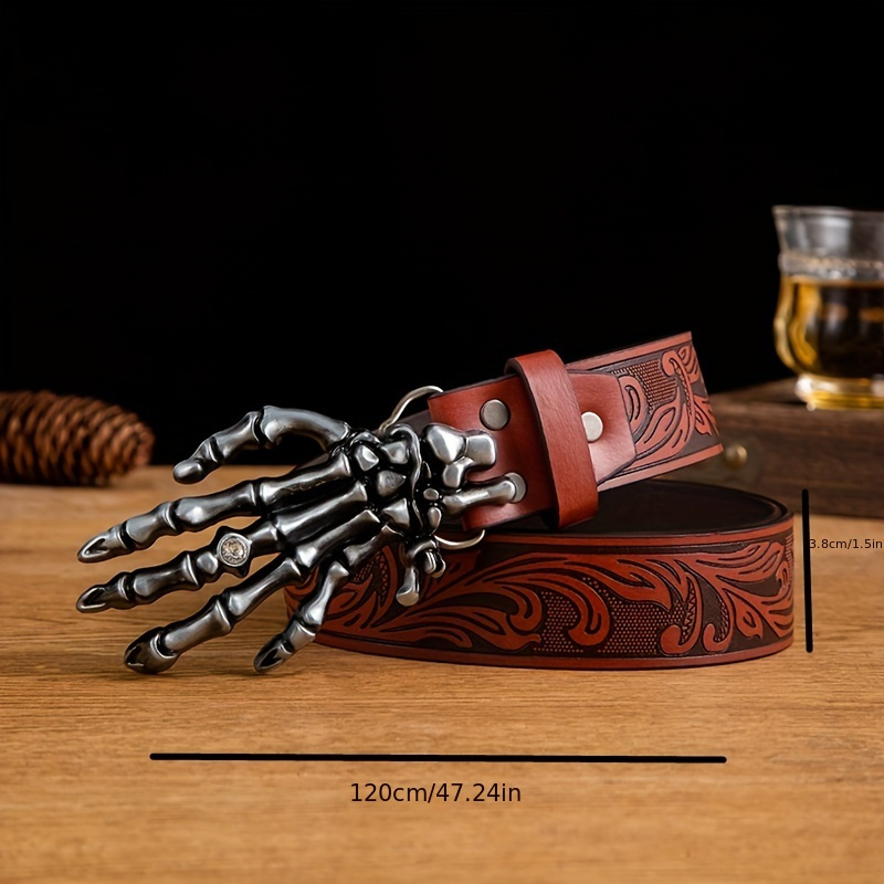 Retro Men's Gothic Ghost Claw Belt