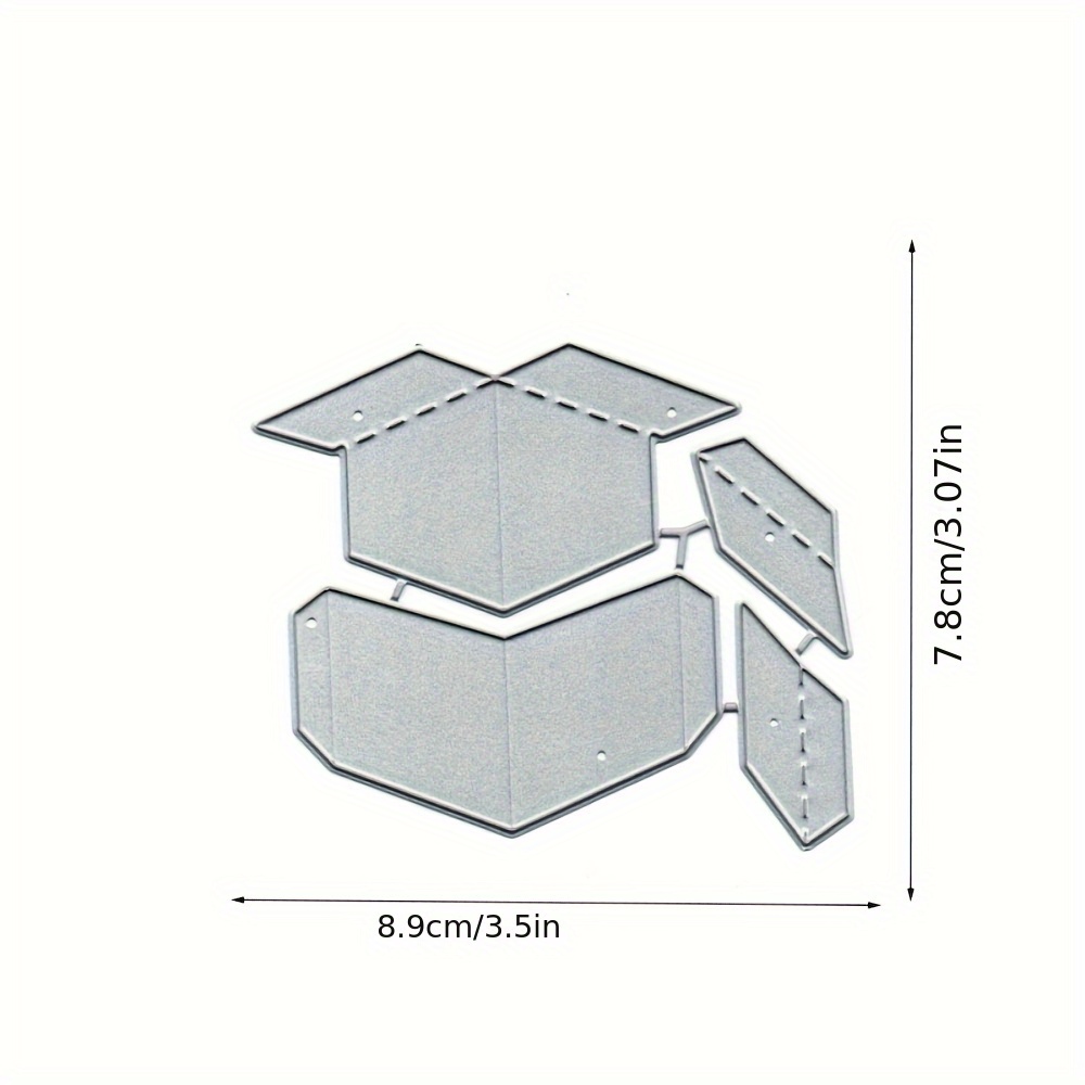 Image of 1pc 3d Gift Box Cutting Die, Diy Handmade Metal Cutting Mold For Scrapbooking, Embossed Paper Card Album Craft Template