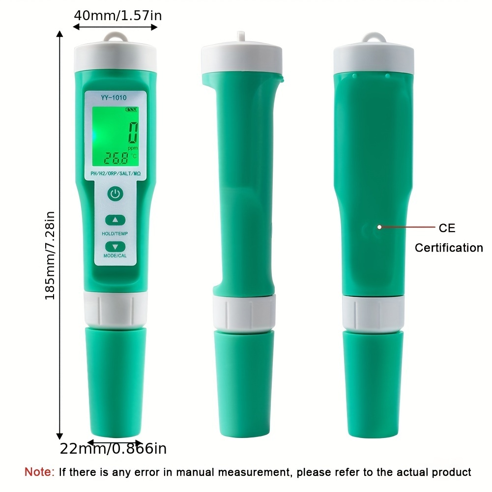 7 En 1 Ph / tds / ec / orp / salinité / s.g / température Mètre C-600  Testeur de qualité de l'eau pour l'eau potable