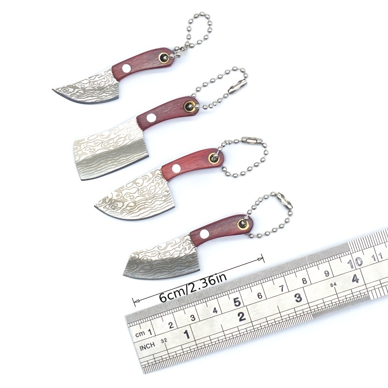 Mini Pocket Knives With Sheath Knife Set Keychain Knife Box - Temu