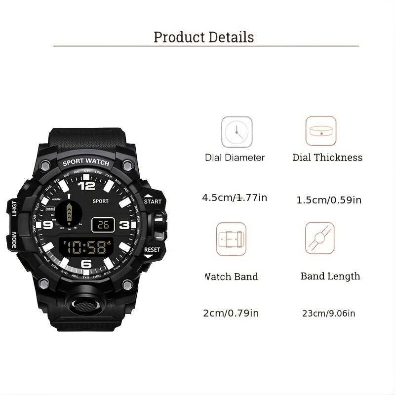 Comprar SKMEI Reloj digital LED deportivo de lujo para hombre