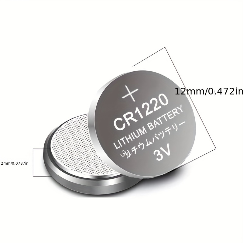 New 45mah Cr1220 Button Coin Cell Battery For Watch Car - Temu