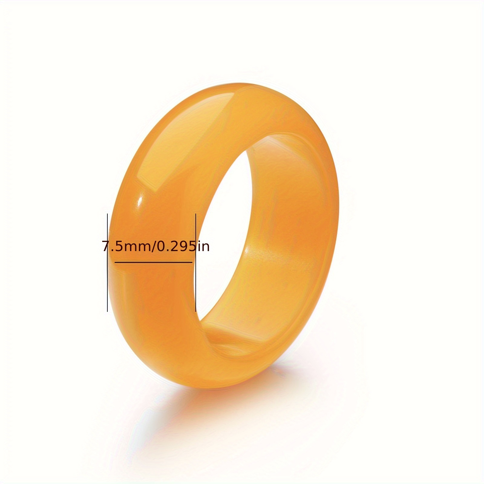 Pinannie Solid Couple Rings 7.5mm Wide Engagement Wedding Bands Retro Style