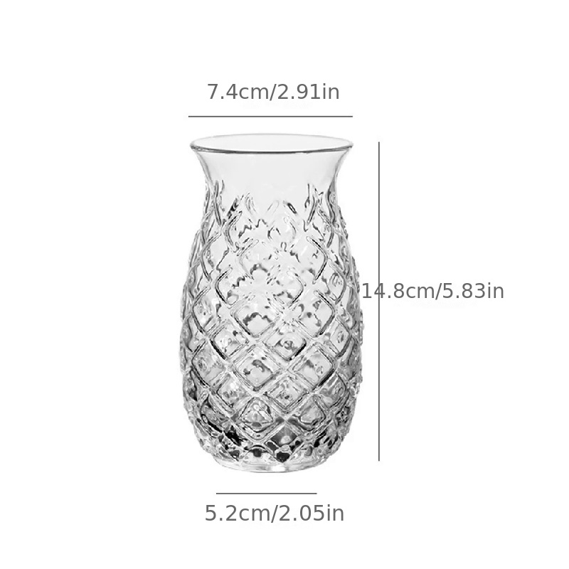 Pineapple Shaped Cocktail Glass, Clear Embossed Wine Glass, Creative  Champagne Glasses, Drinking Cups, For Bar, Pub, Club, Restaurant, Home Use,  Summer Drinkware Accessories - Temu