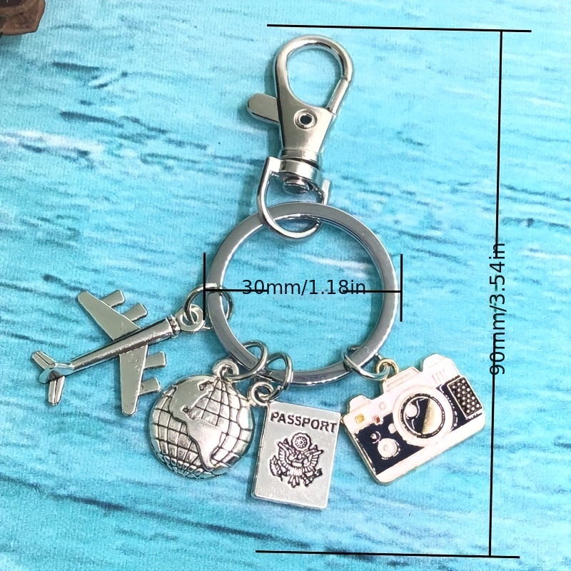 Porte clés Créatif Mignon Petit Avion Pour Hommes Pendentif - Temu