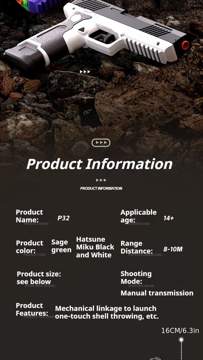 282pcs Soft Bullet Toy Guns, Automatic Shell Ejecting Toy Gun, With 240 Bullets, 36 Shell Case, 4 Magazine, Toy Gun Pistol Shooting Game, For Youngsters, Halloween & Christmas Gift, Birthday Gift