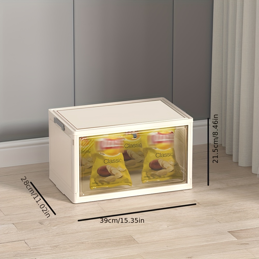 1pc Household Transparent Storage on sale Box, Toy Storage Box, Folding Storage Box With