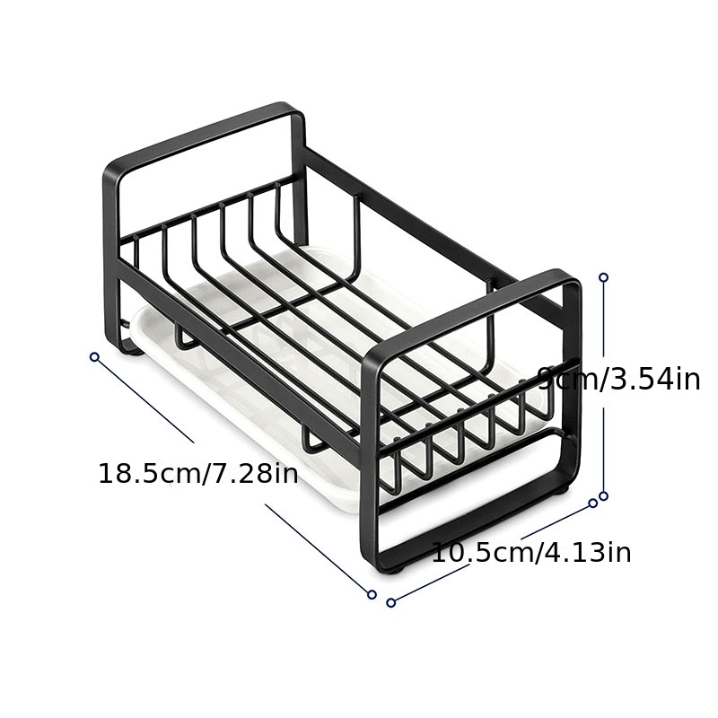 Soporte de esponja para fregadero de cocina, dispensador de jabón de acero  inoxidable, organizador de encimera, escurridor de platos, organización de  cocina, nuevo - AliExpress