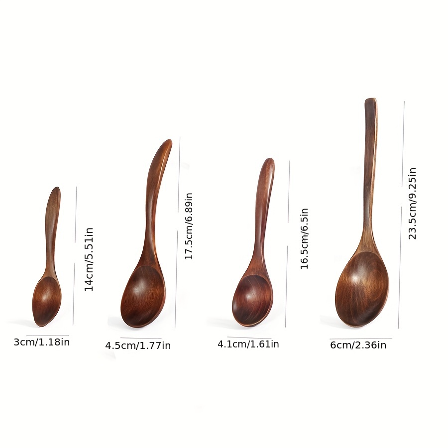 Wooden Mixing Spoon, 16.5 inch Long Wooden Spoon, Long Handled Wooden Spoon  For Cooking And Stirring