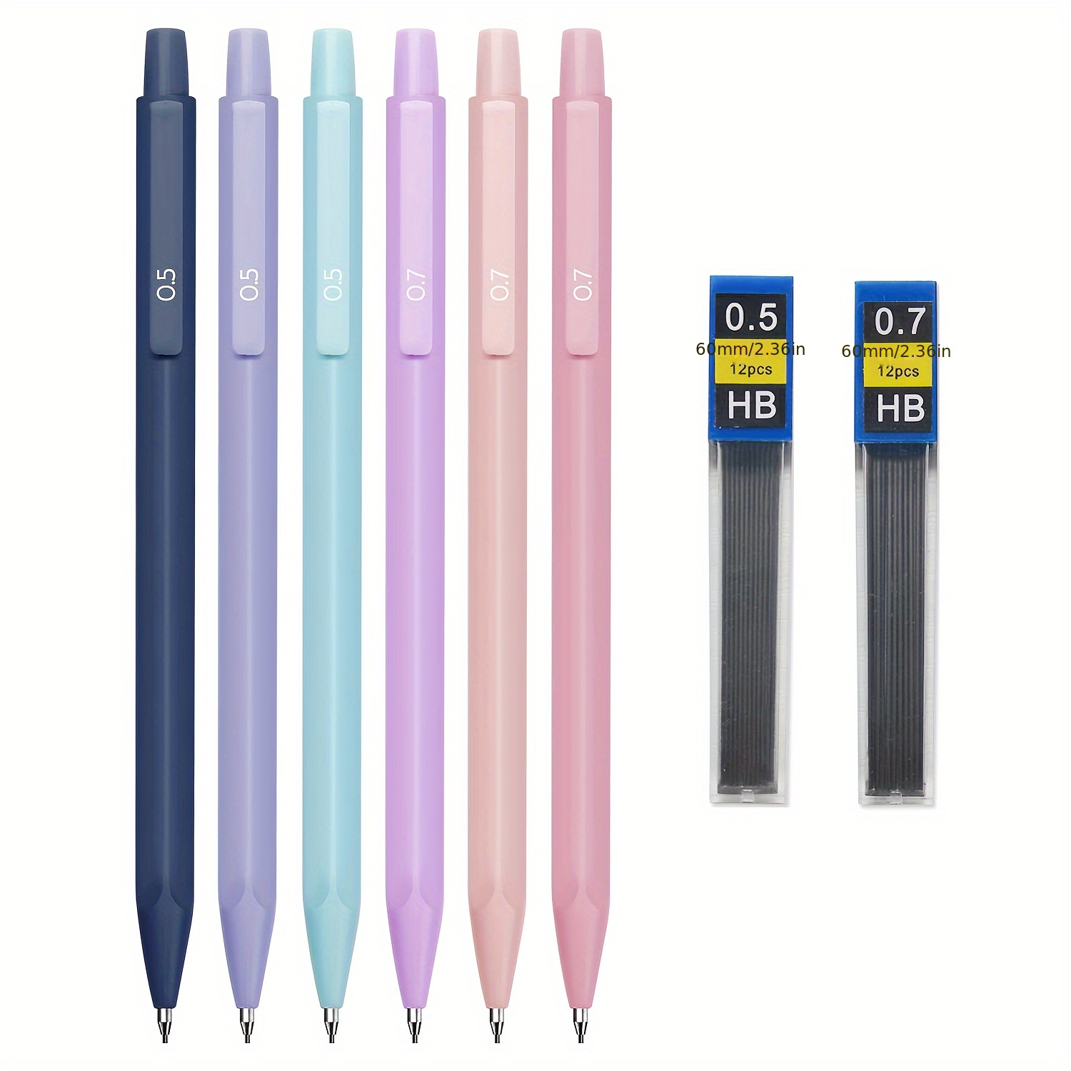 4pcs Automatic Pencils Get Ready School 0 5 0 7 Student Mechanical Pencils  - Office & School Supplies - Temu