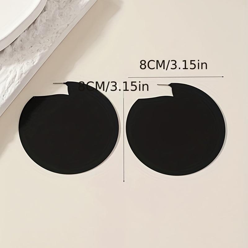 Exaggerated Round Dangle Earrings, Sexy Style