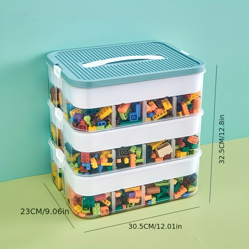 Lego Toy Storage Box Building Block Lego Organizer Transparent