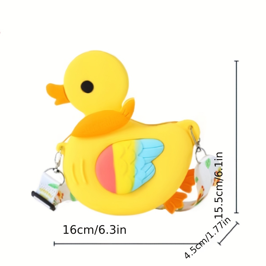 Large Capacity Plush Duck Coin Purse Animal Creative Shopping