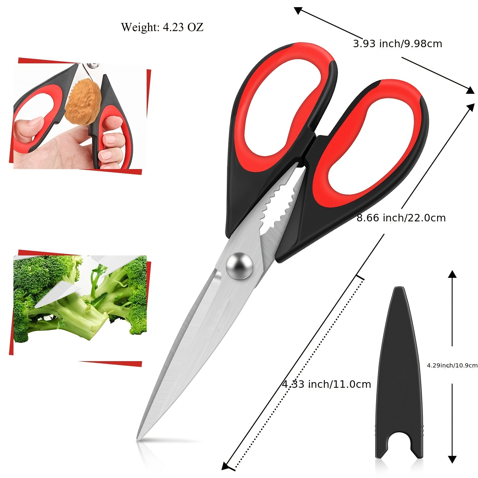 1pc Kitchen Shears Kitchen Scissors Heavy Duty Cooking Scissors Dishwasher  Safe Scissors Kitchen House Essentials Supplies Stainless Steel Sharp  Utility Shears For Cooking Camping Chicken - Home & Kitchen - Temu