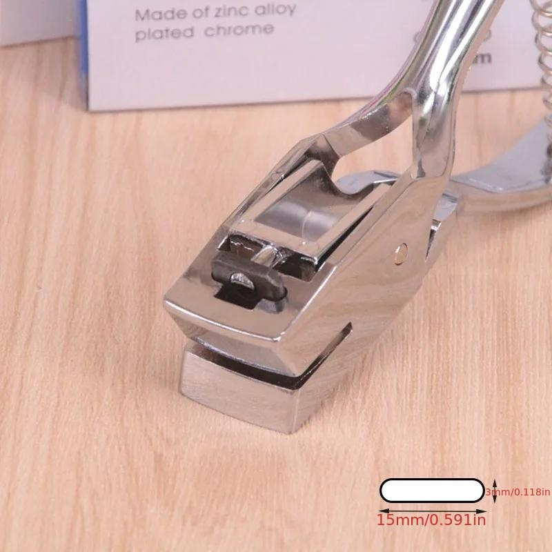 

Manual Oval Hole Punch For Cards, Badges & Scrapbooking - Pvc Slot Puncher For Office Stationery