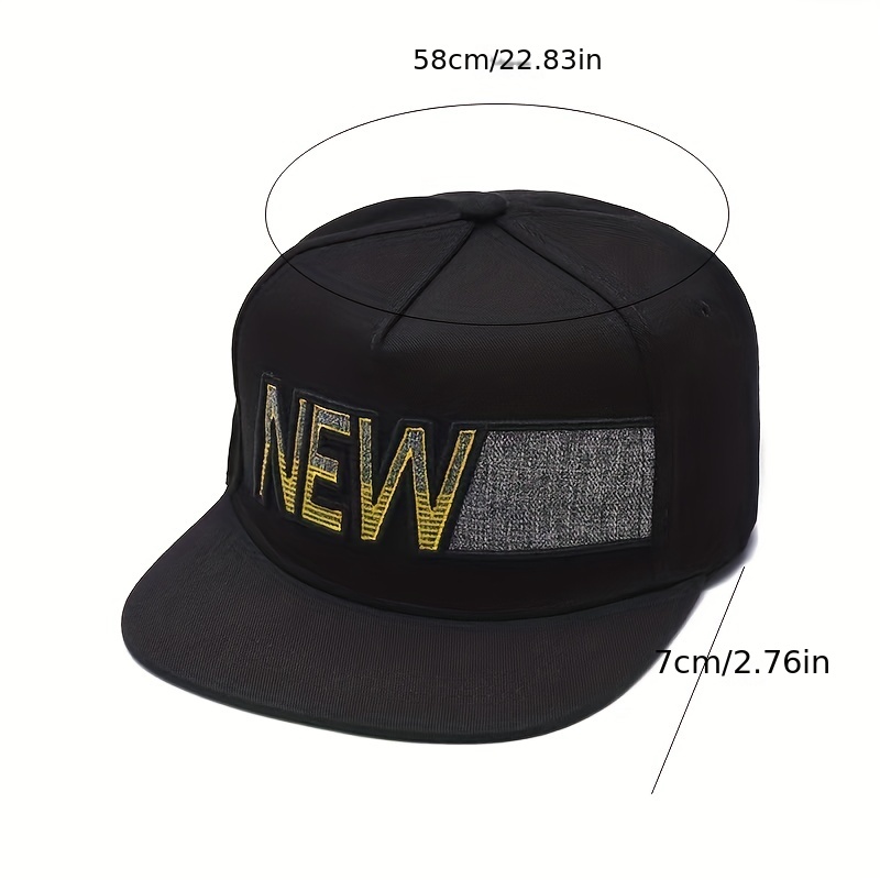 Street Dance Cool Fashion Flat Brim Hat Sports English Letter Baseball
