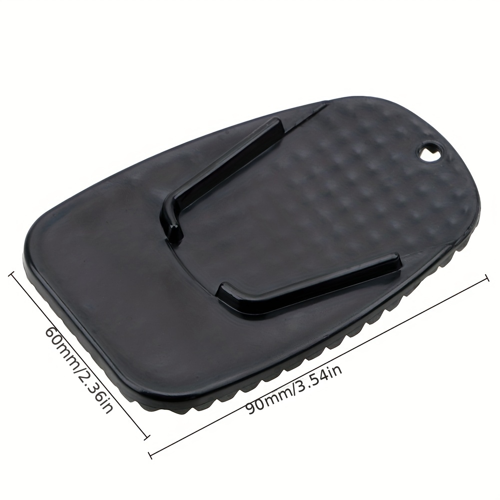 2pcs Universal Motorcycle Plastic Side Stand, Moto Bike Kickstand Non-slip  Plate Side Extension Support Foot Pad Base