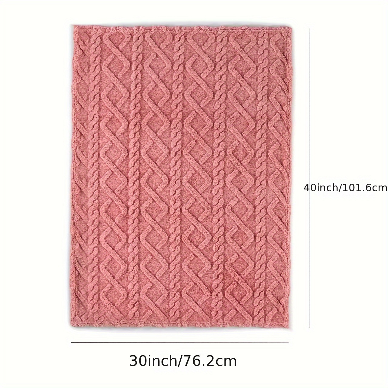 1pc Lamb Fleece Blanket - Luxuriously Comfortable & Ultra-Soft 3D Design - Dense Plush, Extra Warm Air-Conditioning Wrap - Cozy Flannel Throw for Bed, Couch & Travel - Single Piece, Versatile Use details 5