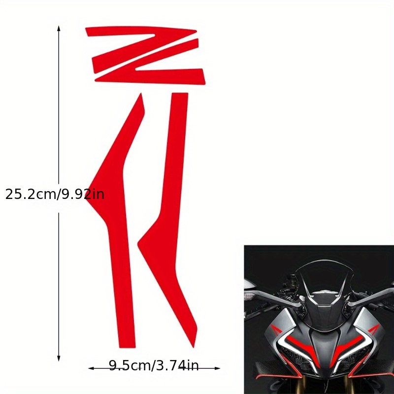 Reflective Motorcycle Front Fairing Sticker Decoration - Temu Canada