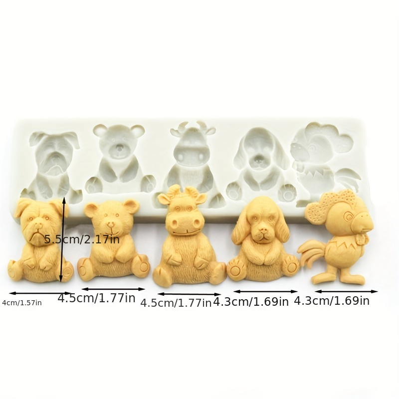 ceramic molds, Clown Bears