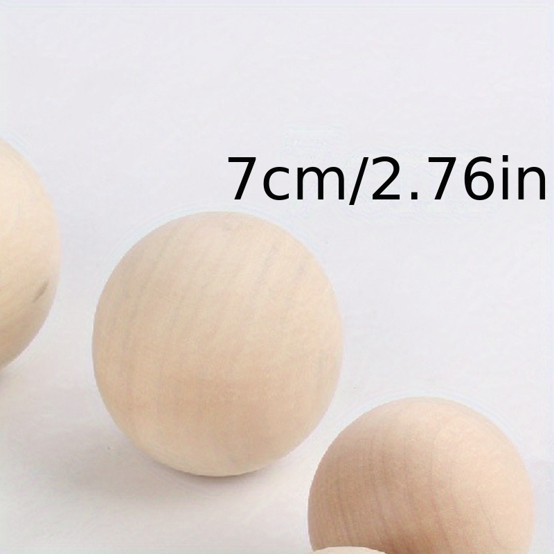 6-25mm Natural Wooden Beads Lead-free Wood Round Balls For Jewelry Making  Diy Children Teething Spacer Wood Crafts DIY Craft