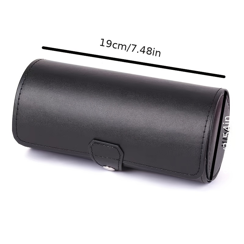 PU Leather Round Jewelry Storage Box