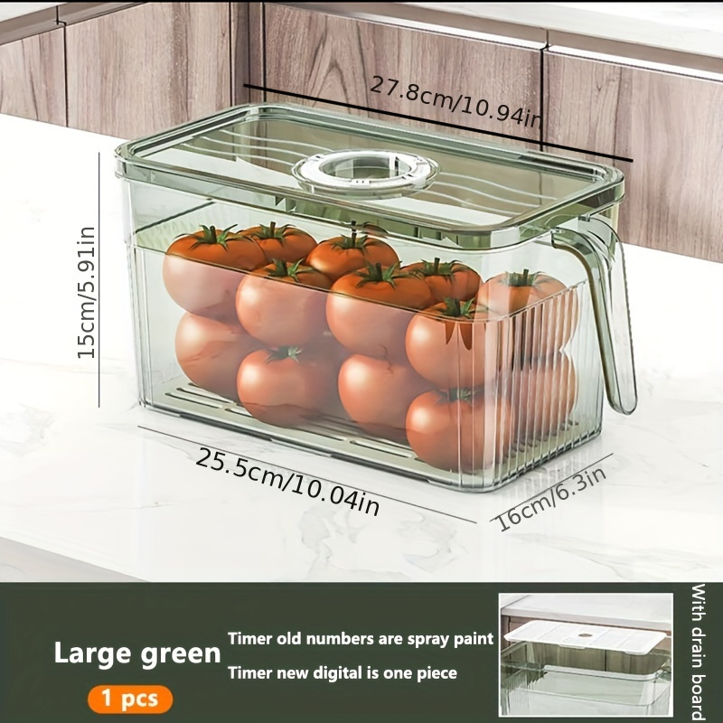 Double Layer Refrigerator Storage Box With Lid – ReadySet Kitchen