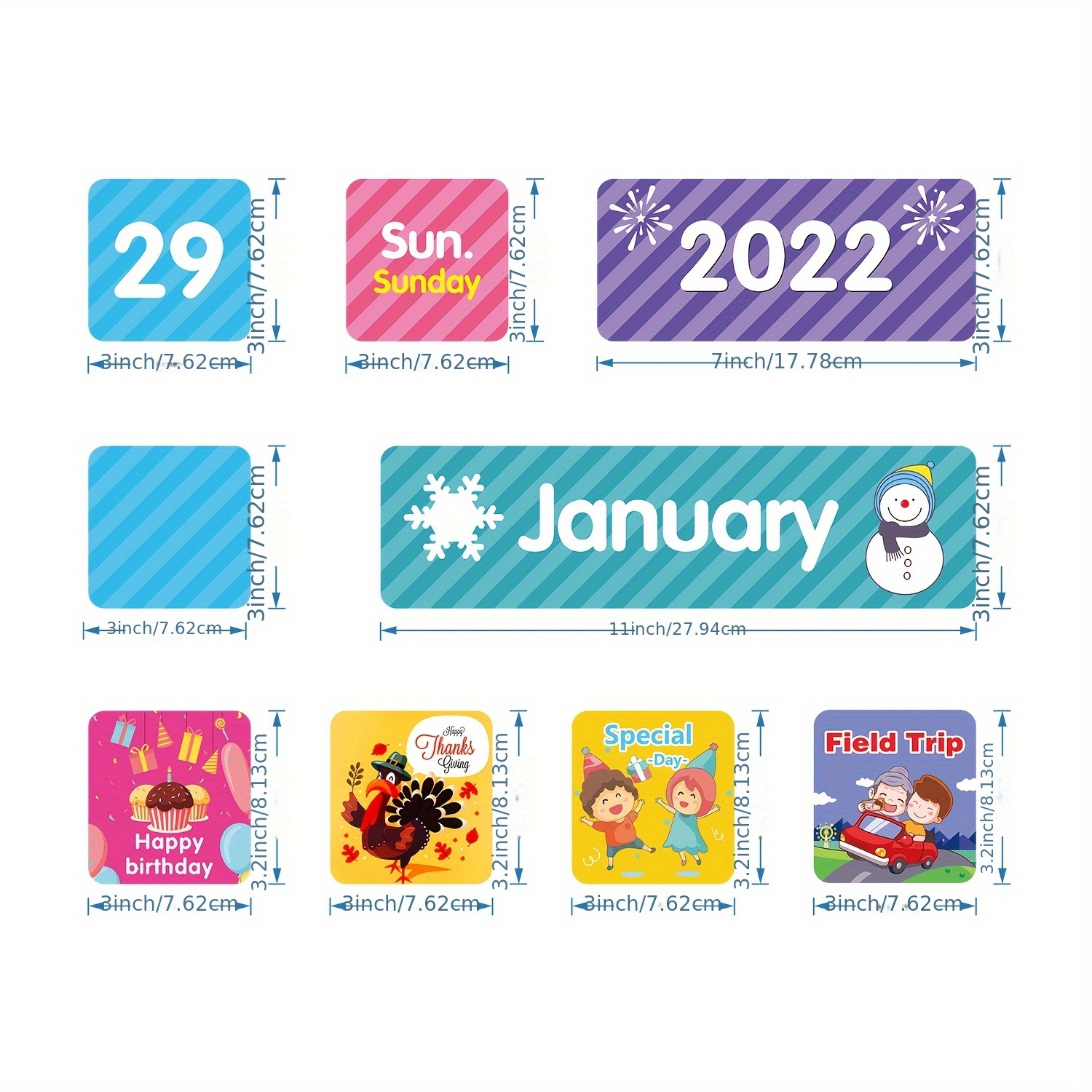 Calendario Tascabile per Bambini che Imparano Calendario Mensile