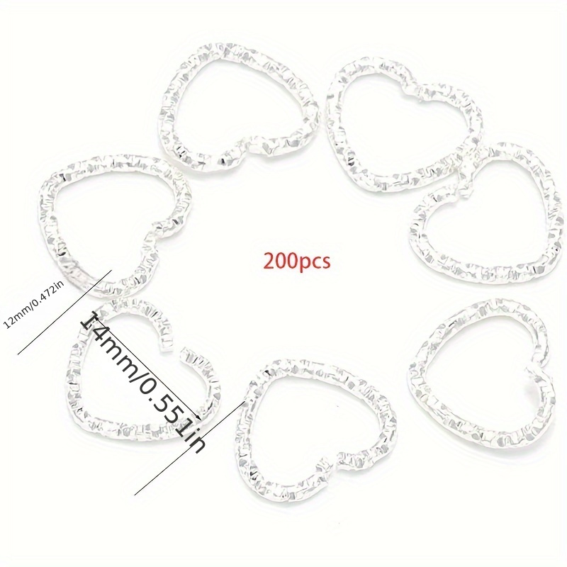 100 Pcs 12mm Stainless Steel Open Jump Rings - 1mm Thick For Jewelry Making & Chainmail